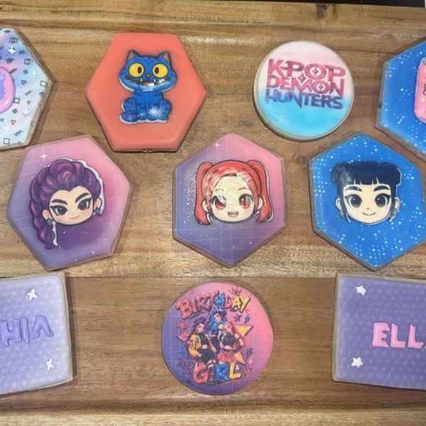 Custom decorated cookies by Sugar & Scrubs